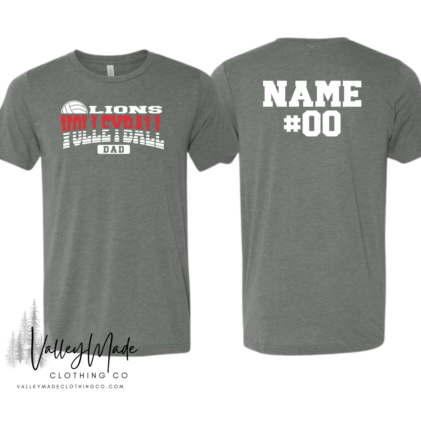 Customizable Family Name Volleyball Mascot-Tee