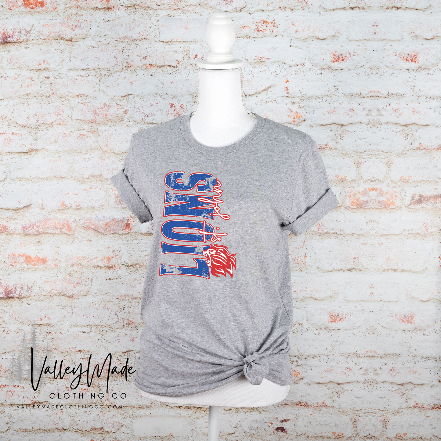 Vertical Mascot And School - Tee