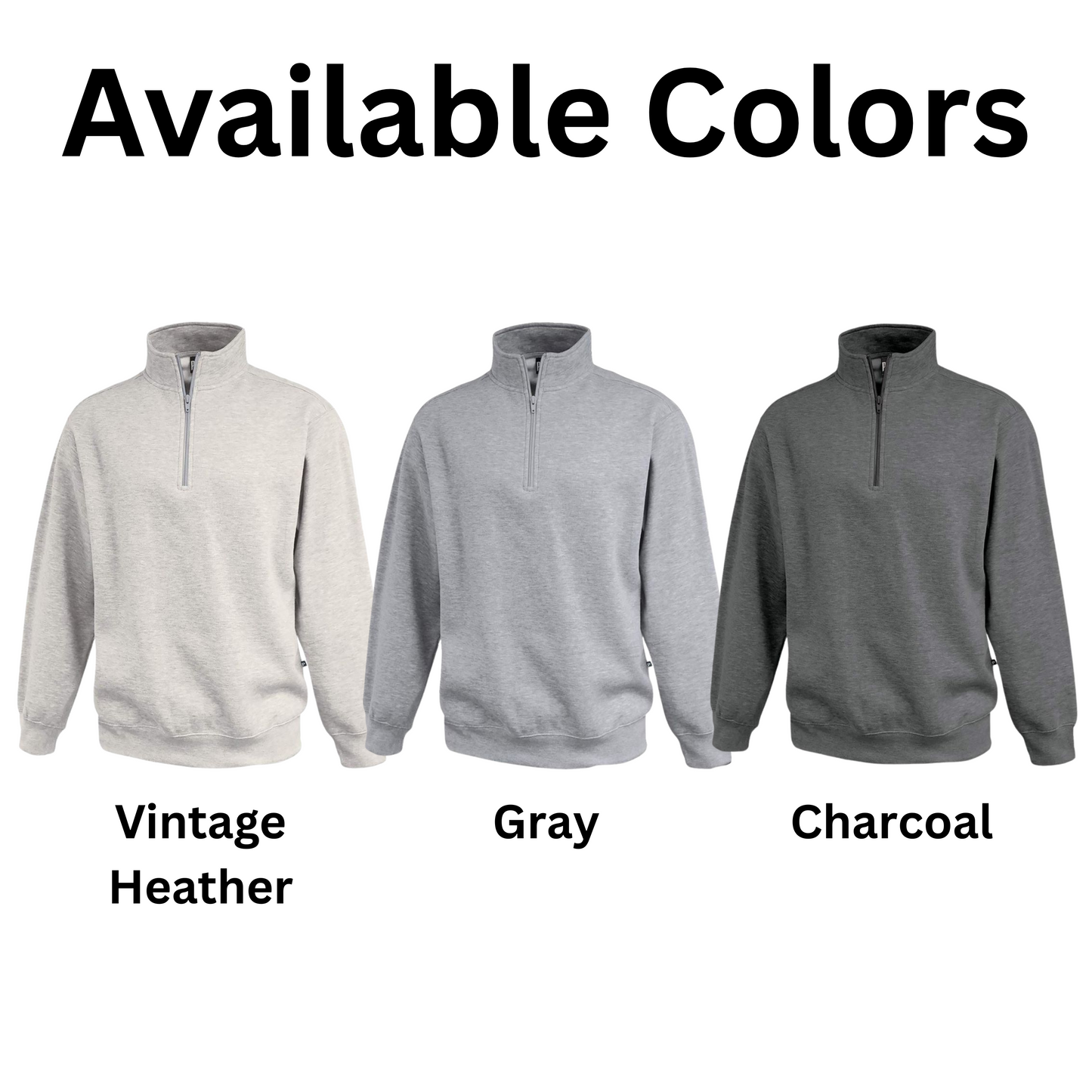 Curved School And Mascot - Men's 1/4 Zip