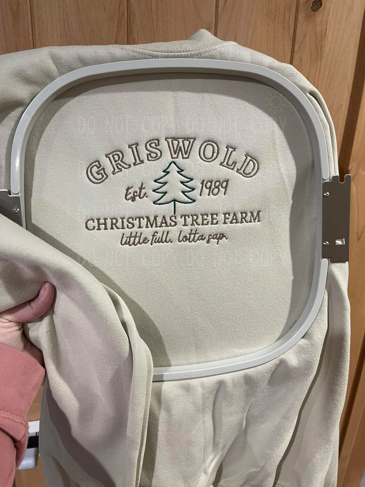 Little Full, Lotta Sap - Embroidered Crewneck