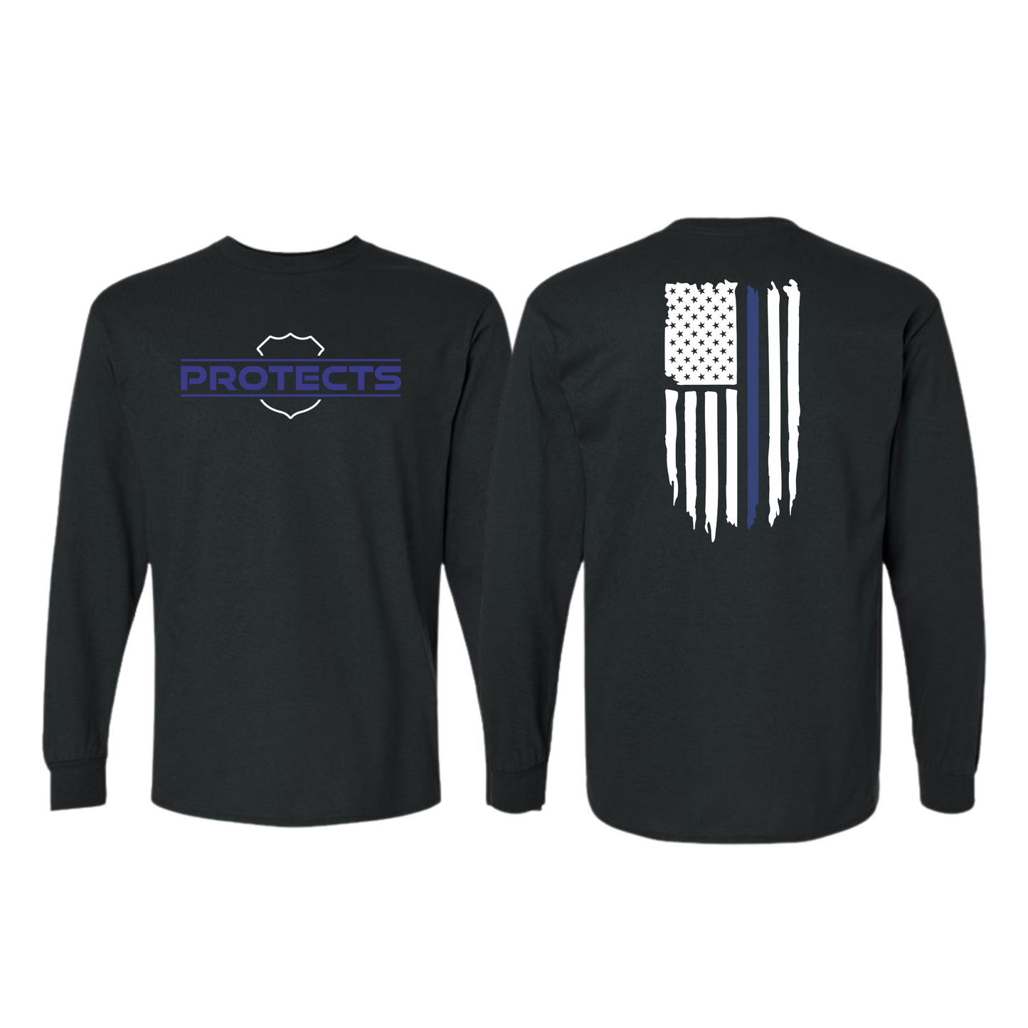 PROTECTS/Back The Badge Adult Long Sleeve