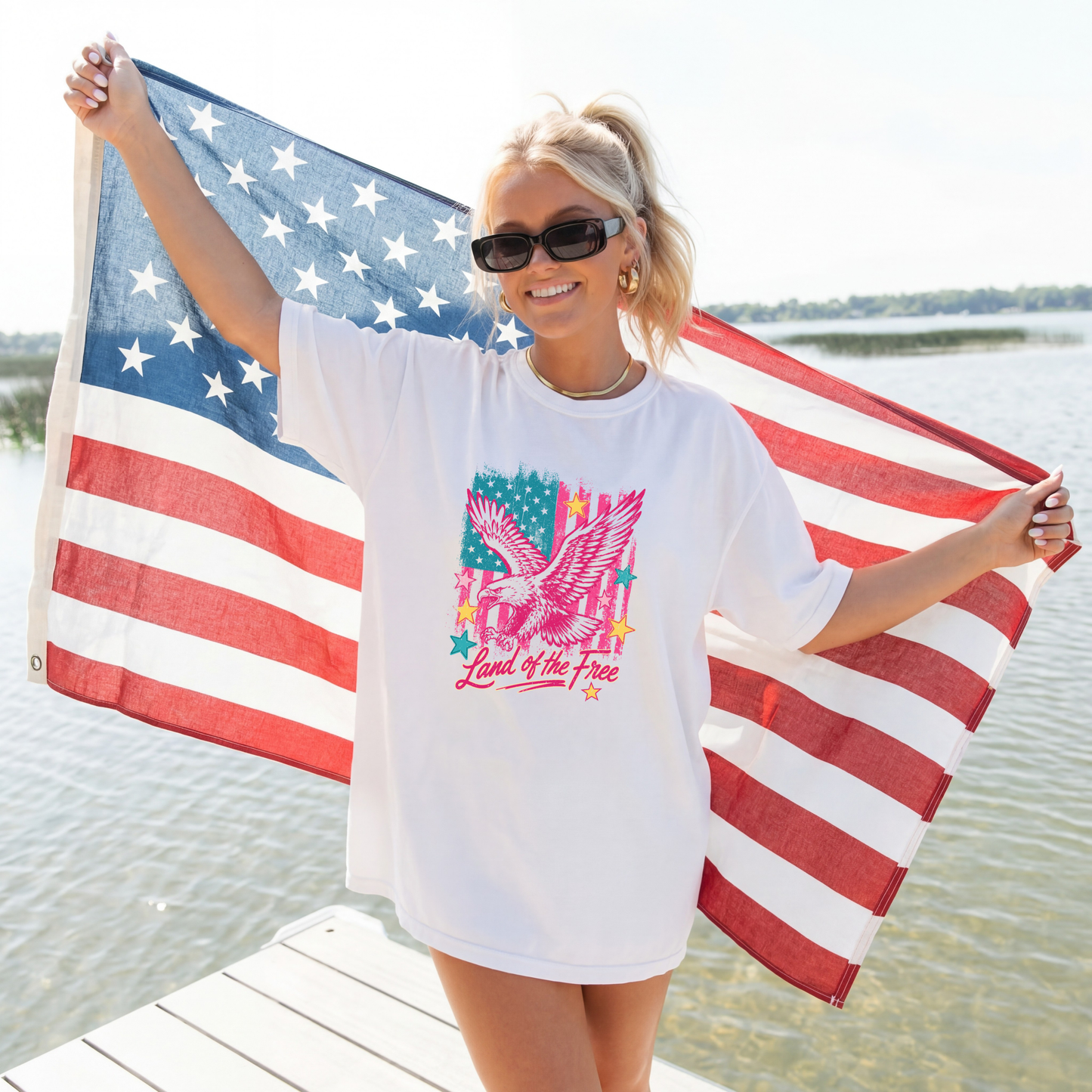Land Of The Free Eagle - Tee