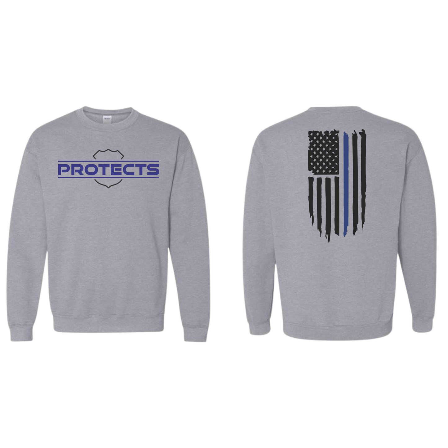 PROTECTS/Back The Badge Youth Crewneck