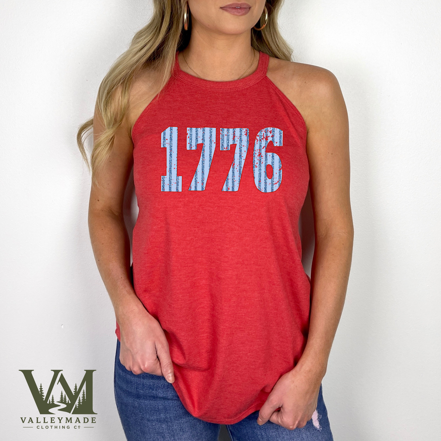 Striped 1776 - Women's Rocker Tank
