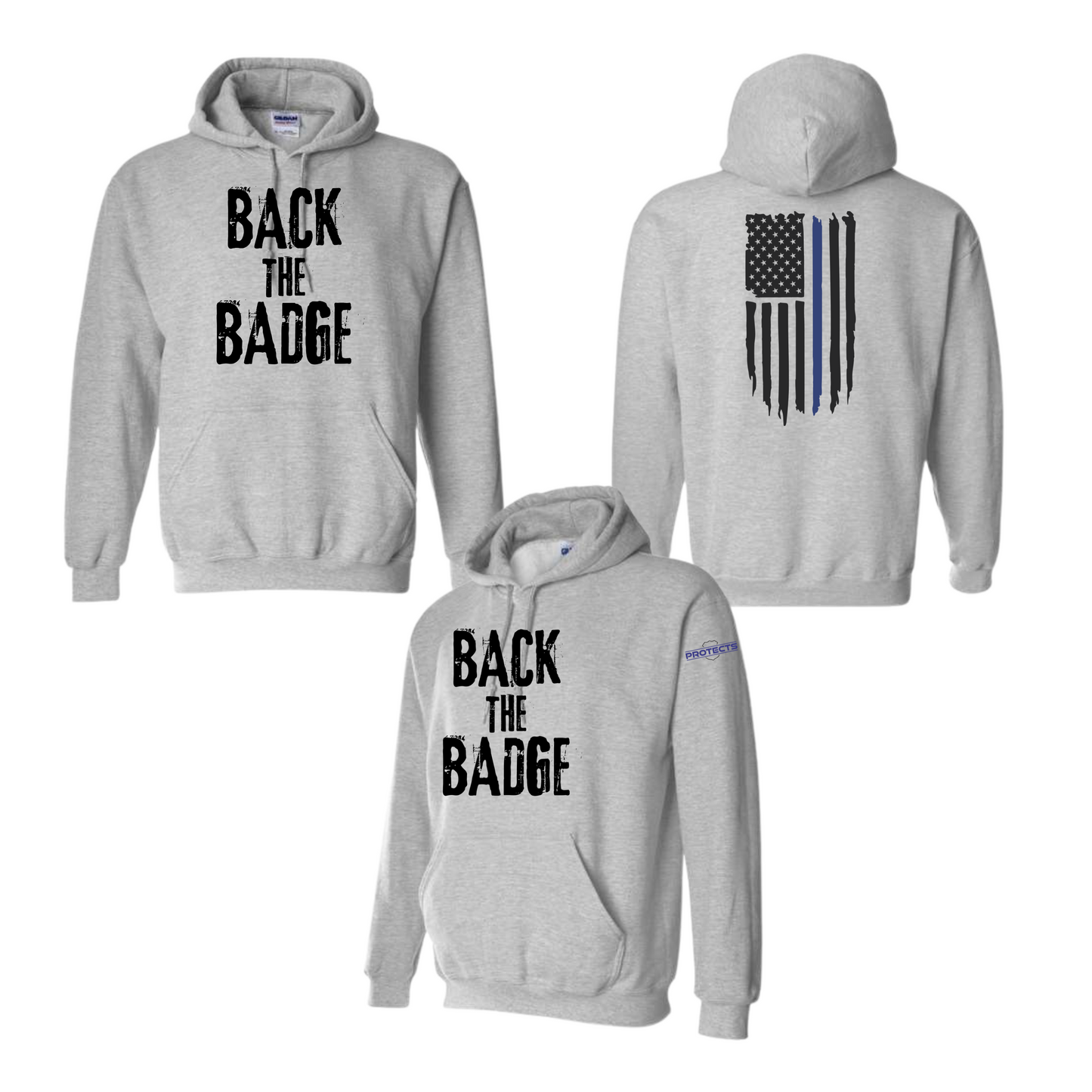 PROTECTS/Back The Badge Adult Hoodie