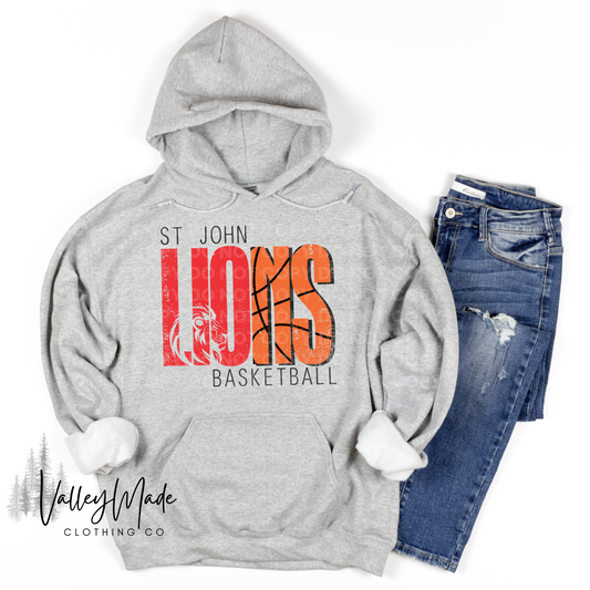 Distressed Lions Sports-Hoodie