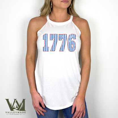 Striped 1776 - Women's Rocker Tank