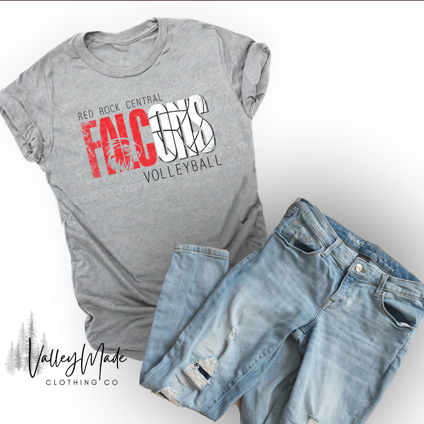 Distressed Falcons Sports-Tee