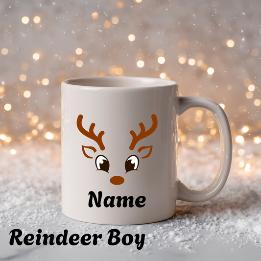 Personalized Reindeer Mug