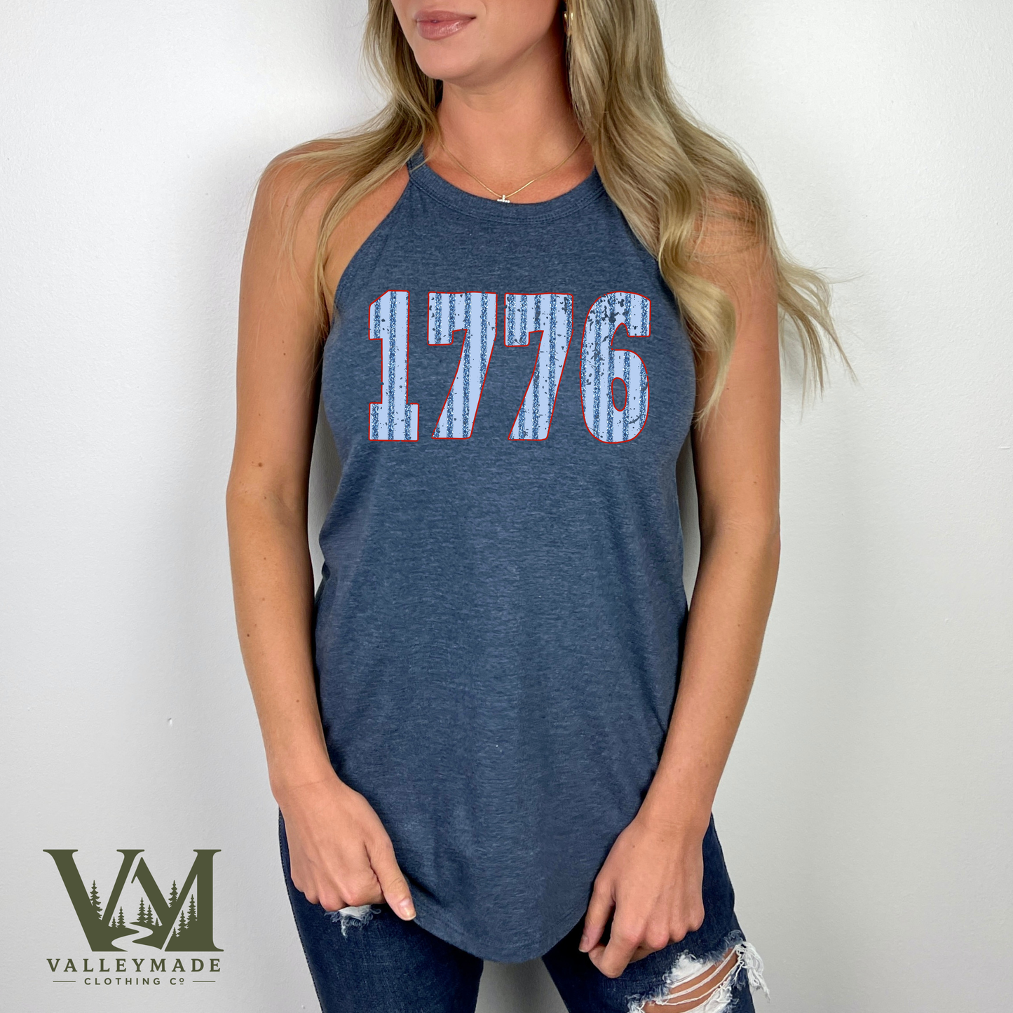Striped 1776 - Women's Rocker Tank