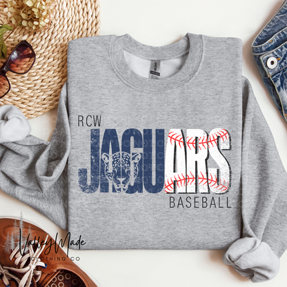 Distressed RCW Jaguars-Crewneck