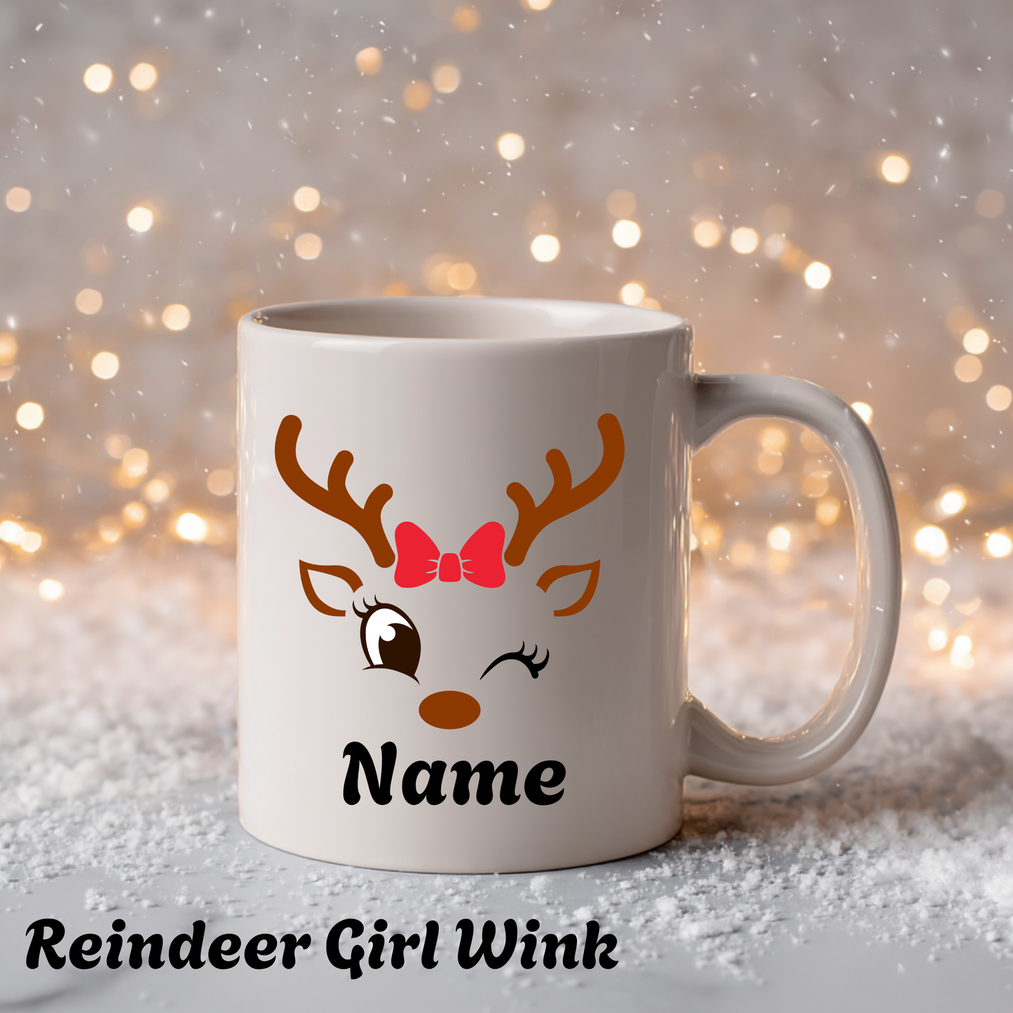 Personalized Reindeer Mug