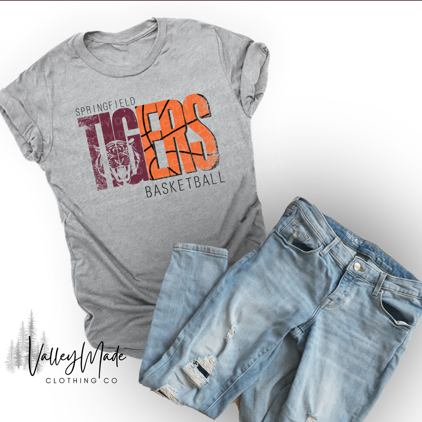 Distressed Springfield Tigers Sports-Tee