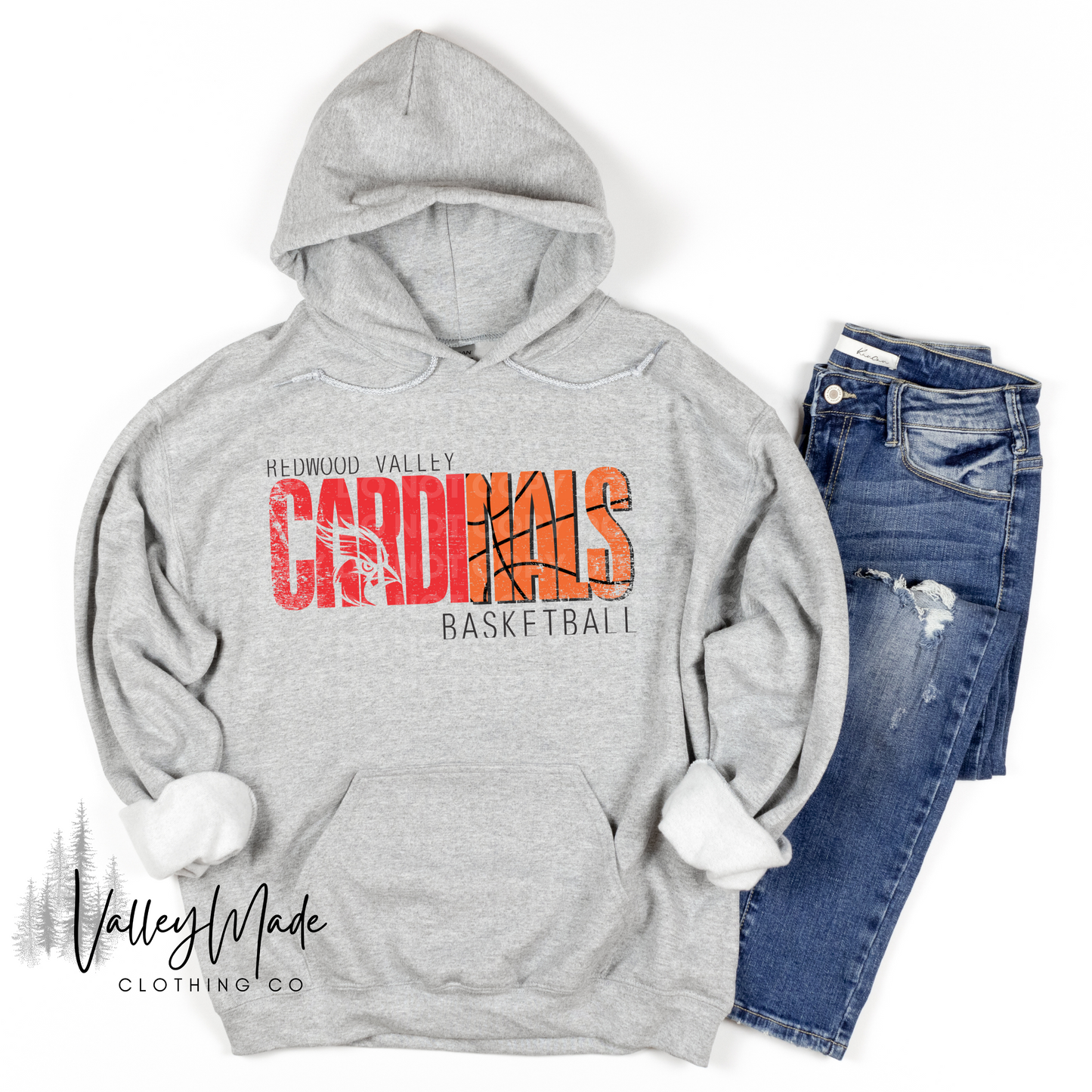 Distressed Cardinals Sports-Hoodie