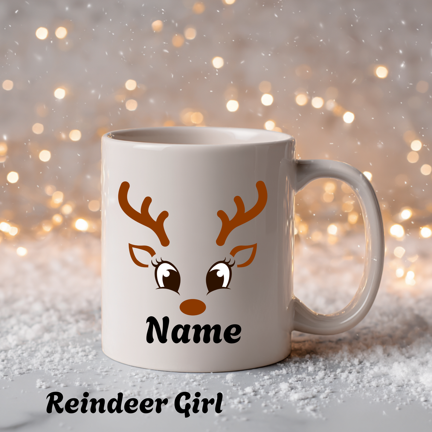 Personalized Reindeer Mug