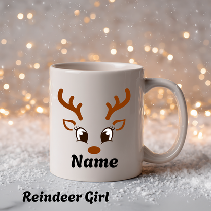 Personalized Reindeer Mug