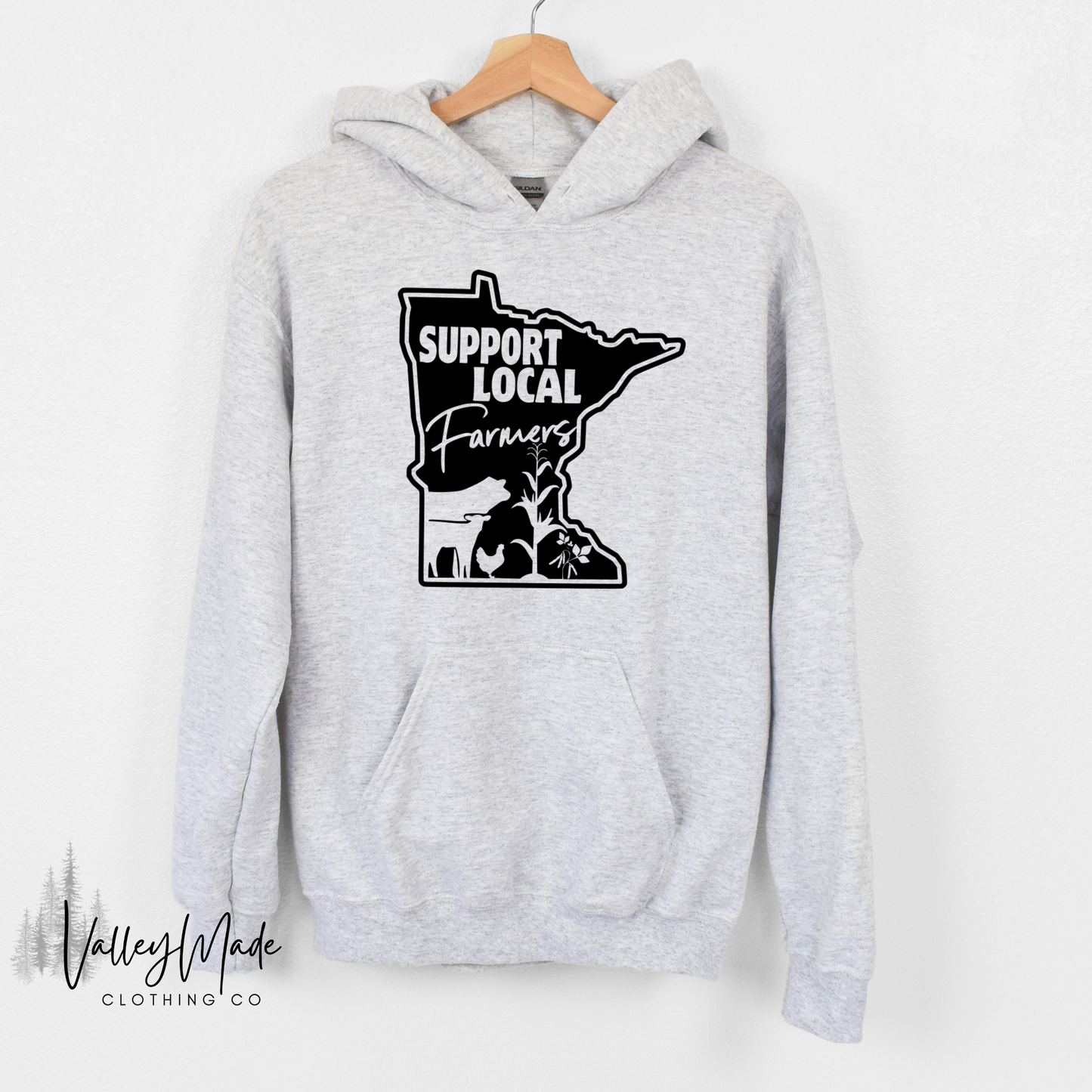 Support Local Farmers Minnesota-Hoodie