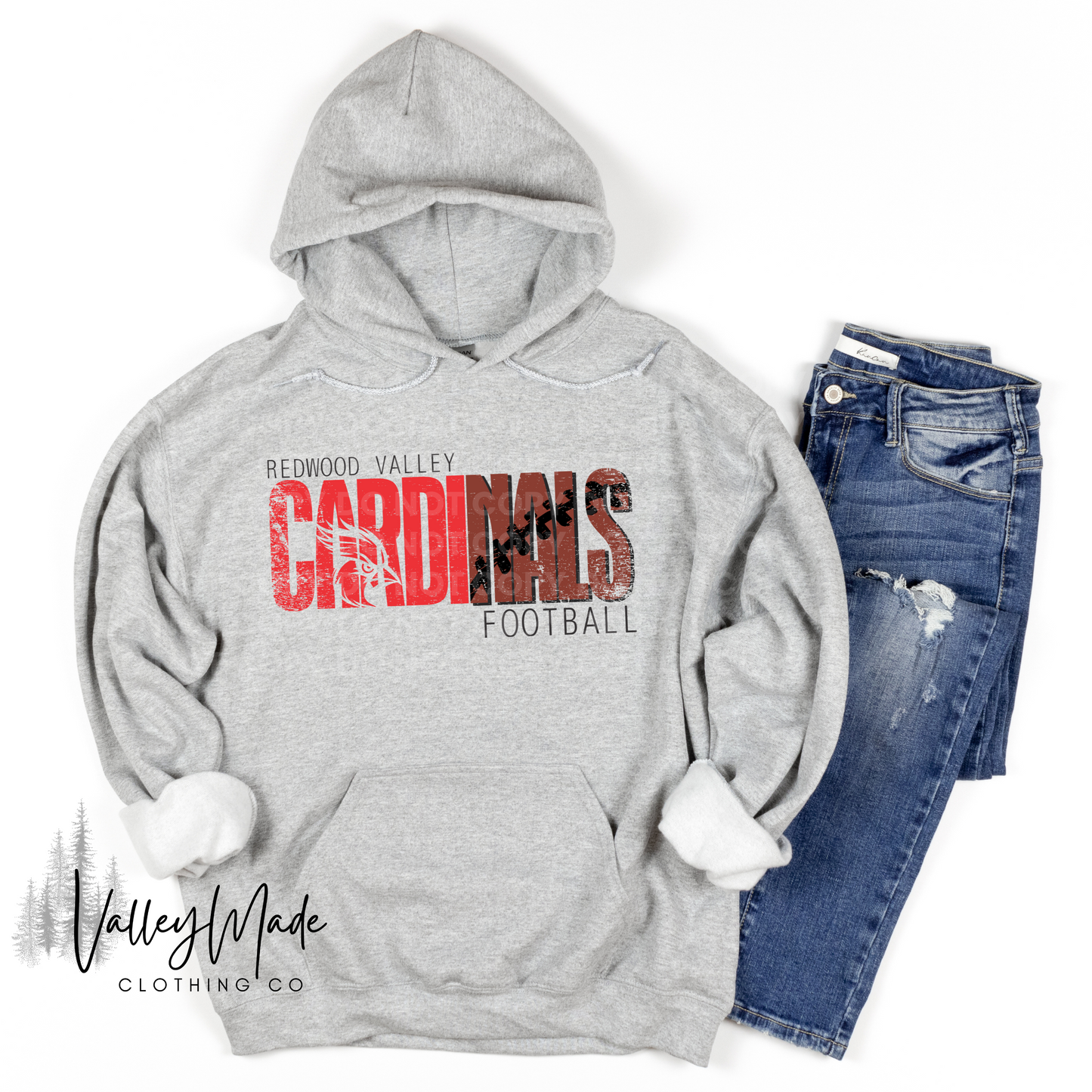 Distressed Cardinals Sports-Hoodie