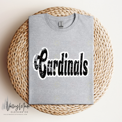 **BLACK FRIDAY $12 TEE** Distressed Script Mascots