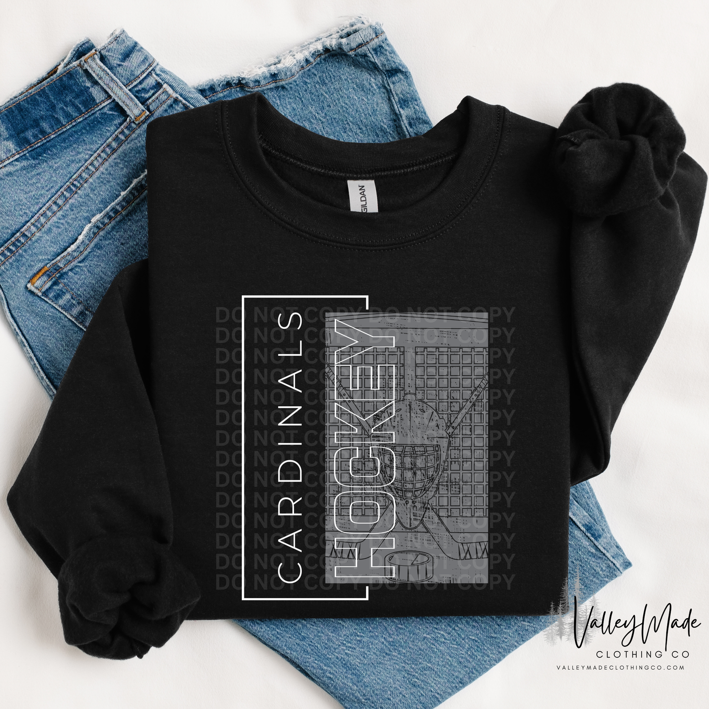 Rectangle Hockey Mascots - Crewneck