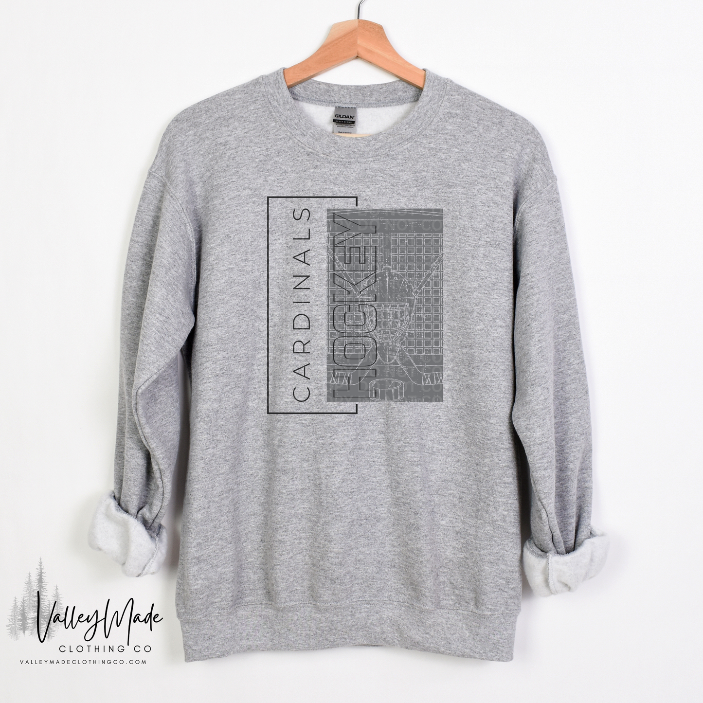 Rectangle Hockey Mascots - Crewneck