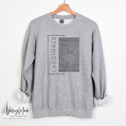 Rectangle Hockey Mascots - Crewneck