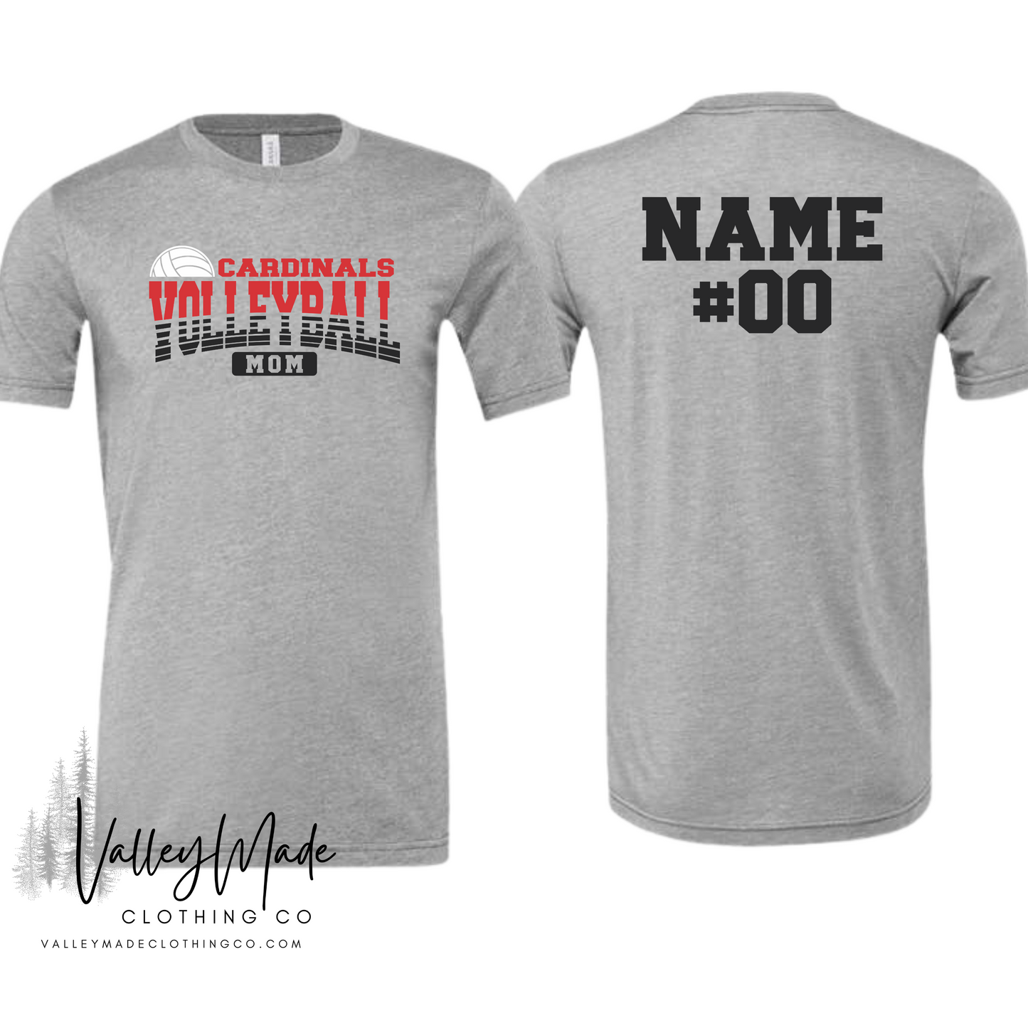 Customizable Family Name Volleyball Mascot-Tee