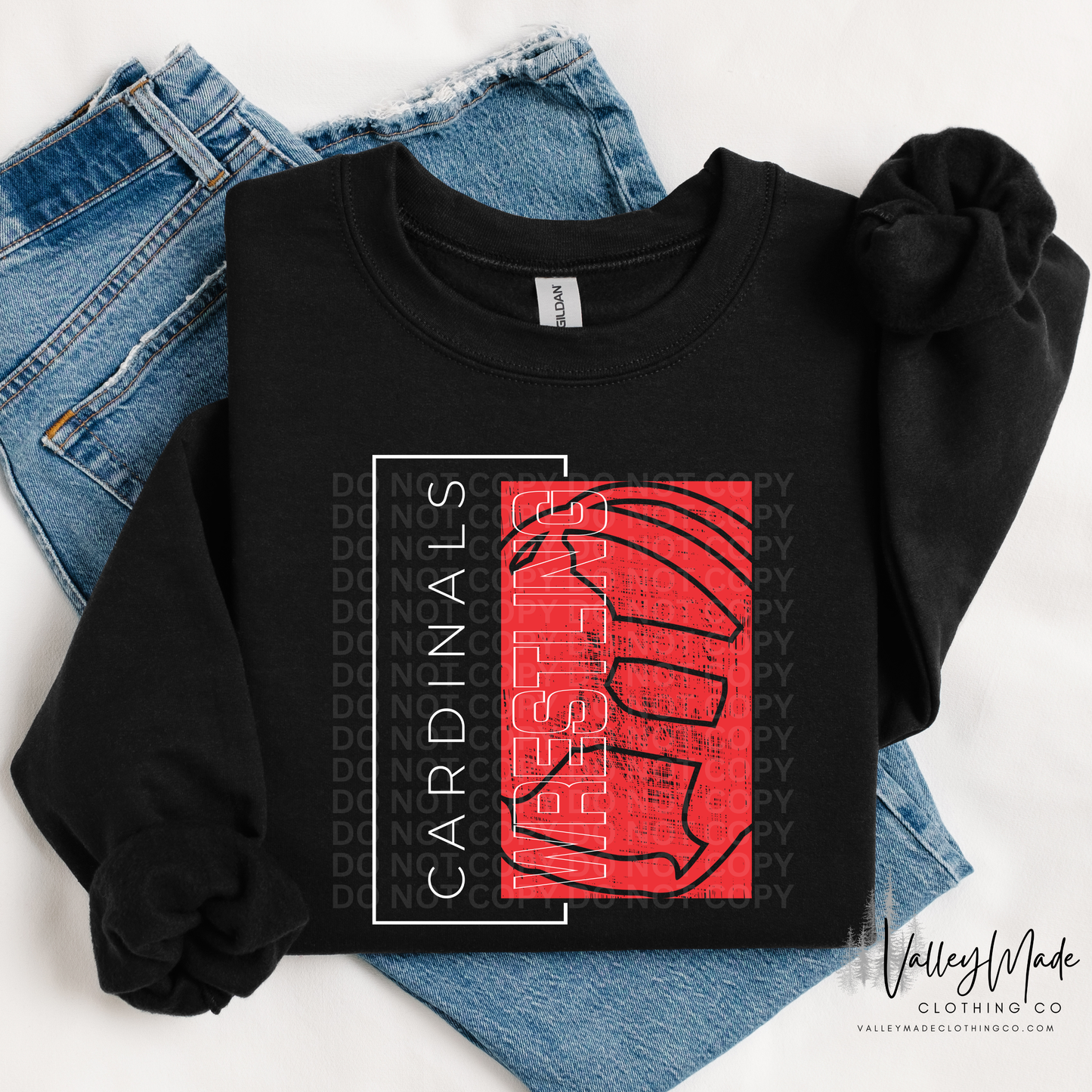 Rectangle Wrestling Mascots - Crewneck