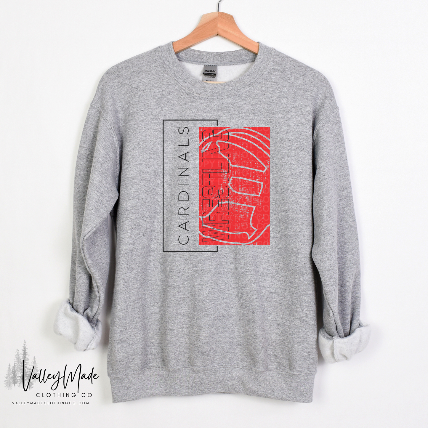 Rectangle Wrestling Mascots - Crewneck