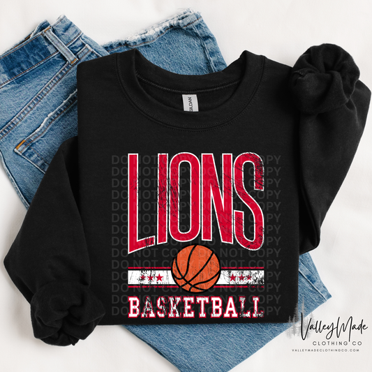 Grunge Basketball Star Mascots - Crewneck