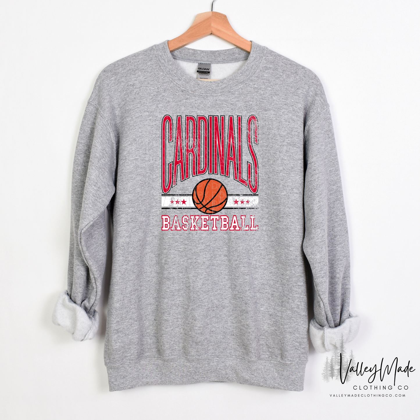 Grunge Basketball Star Mascots - Crewneck