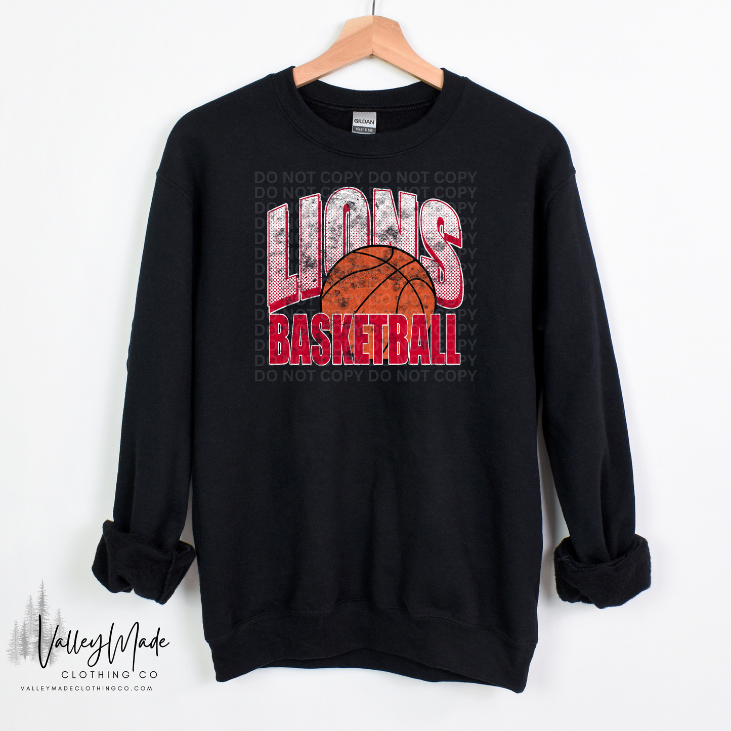 Grunge Dotted Basketball Mascot - Crewneck