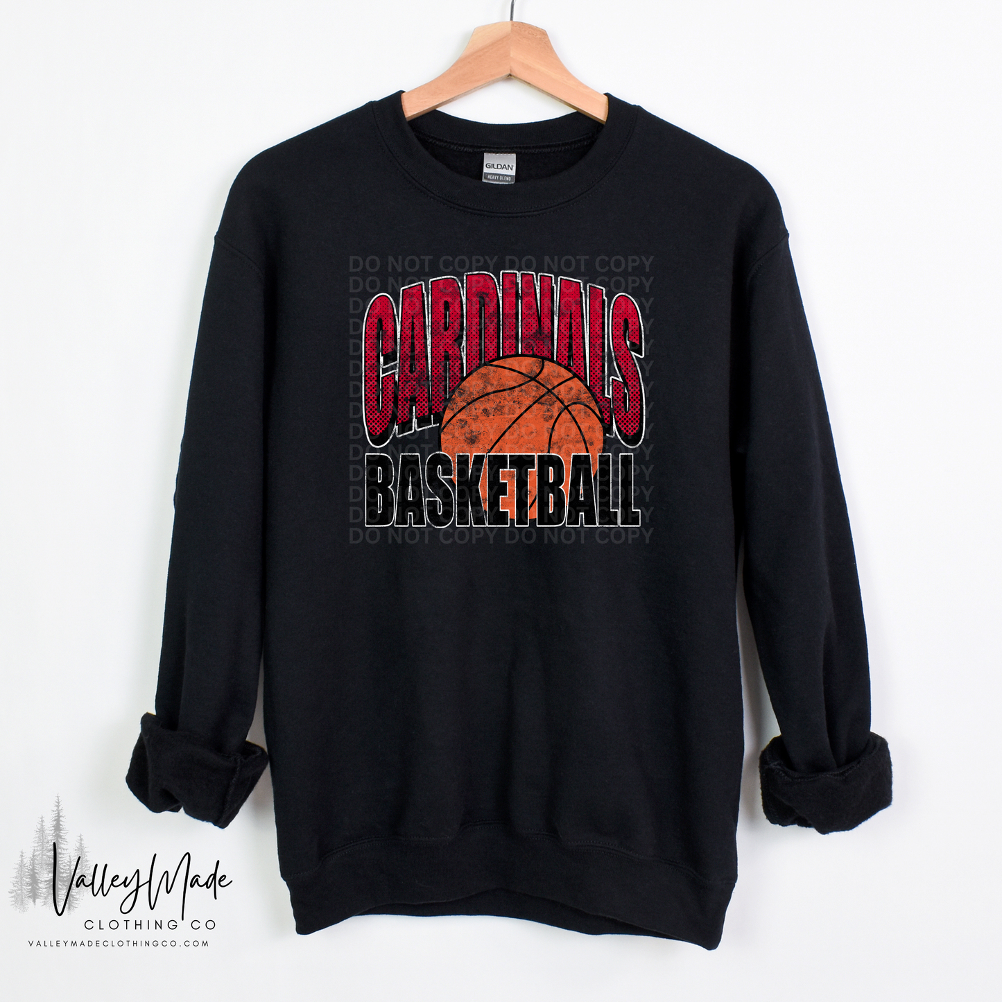 Grunge Dotted Basketball Mascot - Crewneck
