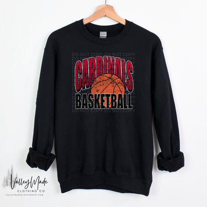 Grunge Dotted Basketball Mascot - Crewneck
