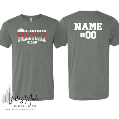 Customizable Family Name Volleyball Mascot-Tee