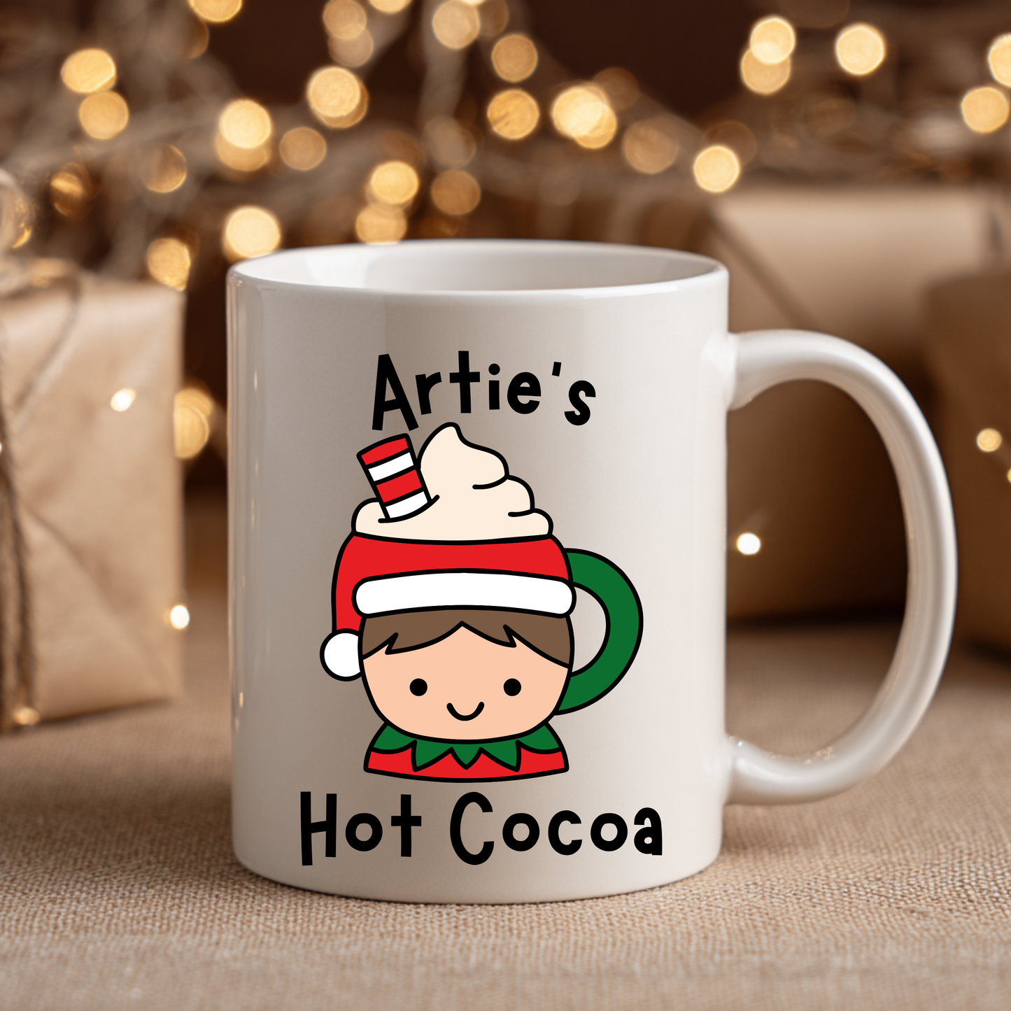 Personalized Character Hot Cocoa Mug