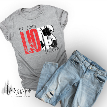 Distressed Lions Sports-Tee