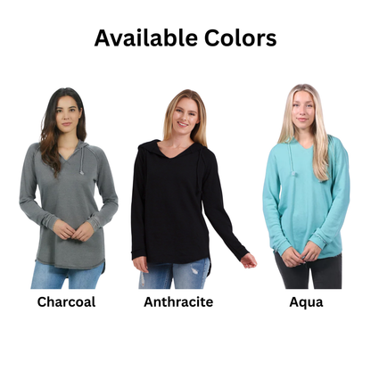 Embroidered Custom Lake Women's Tunic Lightweight Hoodie