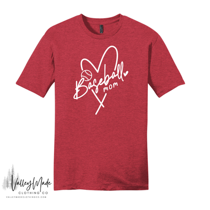 Heart Baseball Mom - Tee