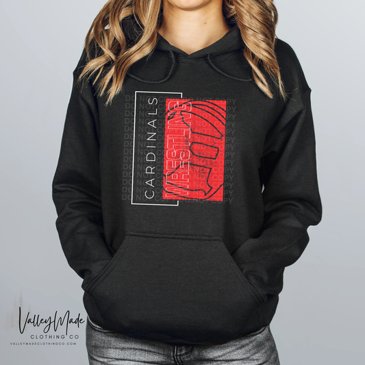 Rectangle Wrestling Mascots - Hoodie