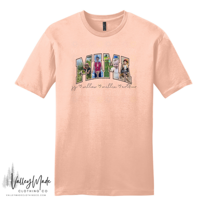 Custom Picture And Name Mama - Tee