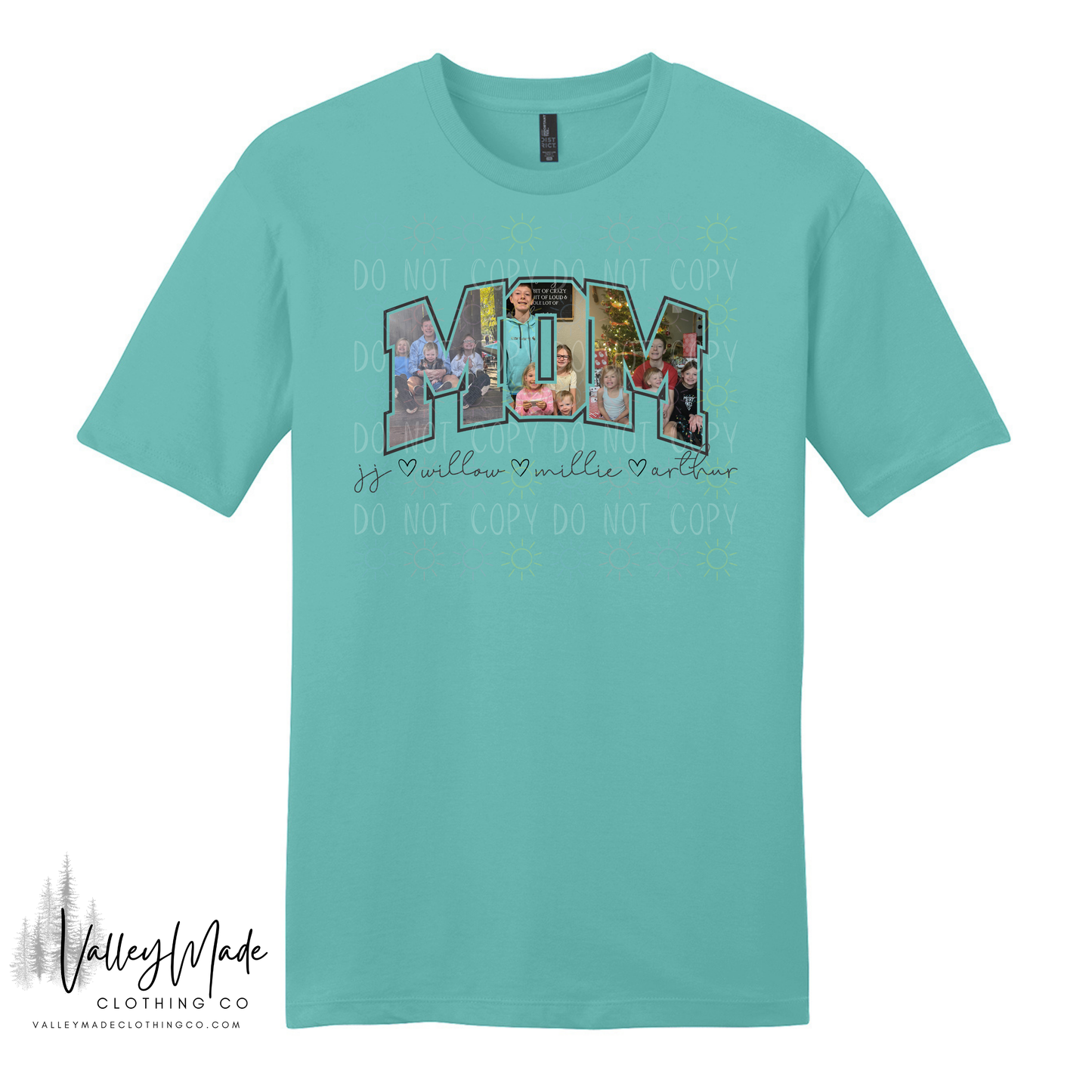 Custom Picture And Name Mom - Tee