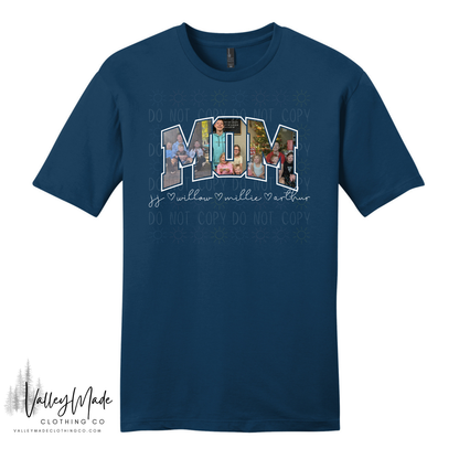 Custom Picture And Name Mom - Tee