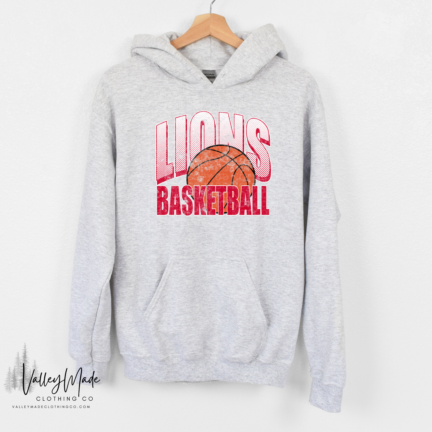Grunge Dotted Basketball Mascot - Hoodie