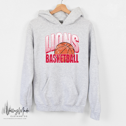 Grunge Dotted Basketball Mascot - Hoodie