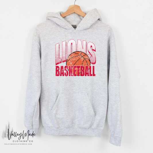 Grunge Dotted Basketball Mascot - Hoodie