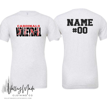 Customizable Volleyball Cutout Mascot-Tee
