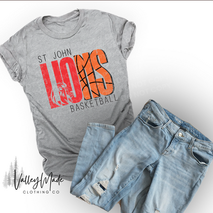 Distressed Lions Sports-Tee