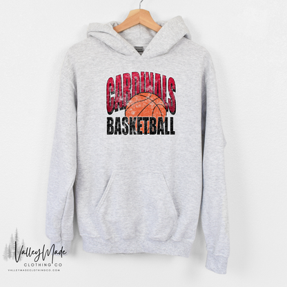 Grunge Dotted Basketball Mascot - Hoodie