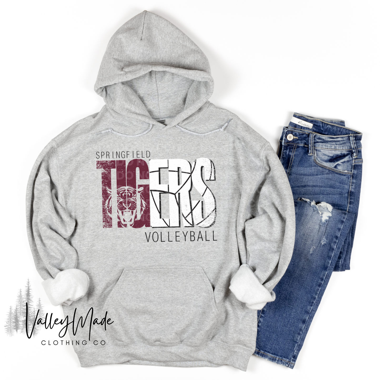 Distressed Springfield Tigers Sports-Hoodie